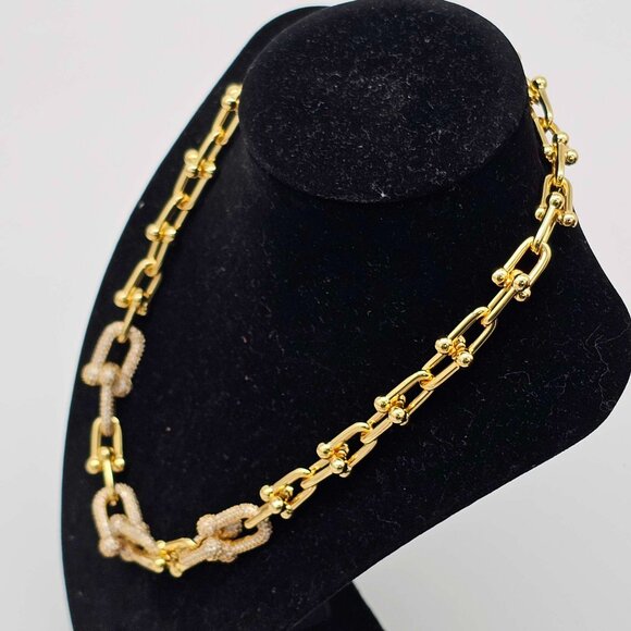 Auth Louis Vuitton Lock & Key w/Unbranded 925 Pure Silver Gold Plated Necklace - Picture 12 of 13